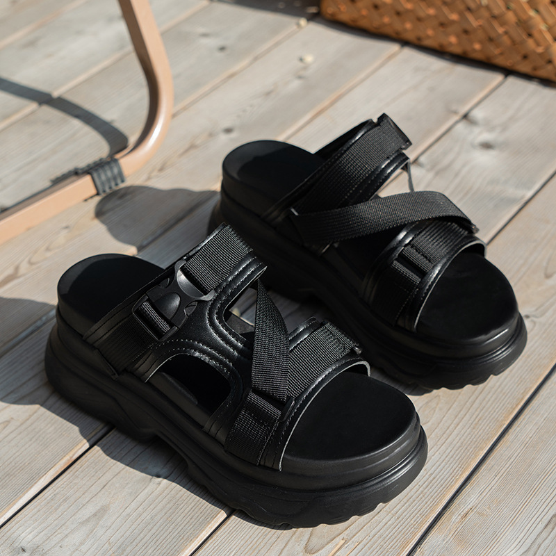 Dames platform sandalen met dikke zool modieuze zomerschoenen_voghion.com