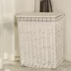 White with white square lining