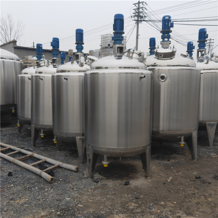 购销二手5吨不锈钢反应釜 蒸汽加热反应釜和电加热反应釜