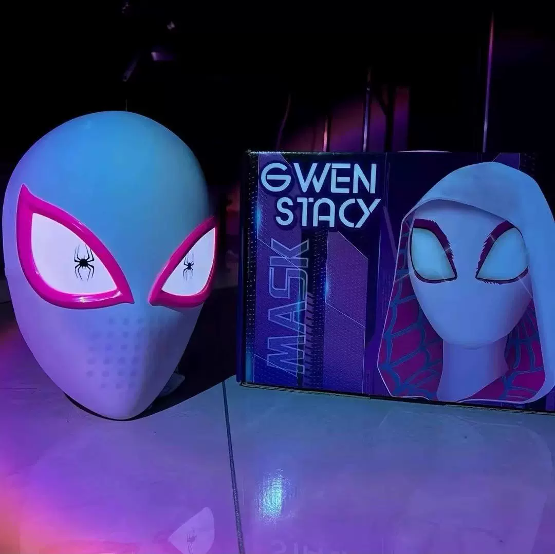 Movable electric mask, heroes, helmet, Spiderman