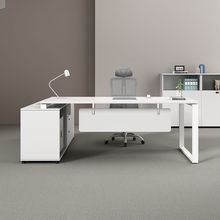 新款现代简约经理桌椅组合一整套时尚高档办公室老板桌主管大班台