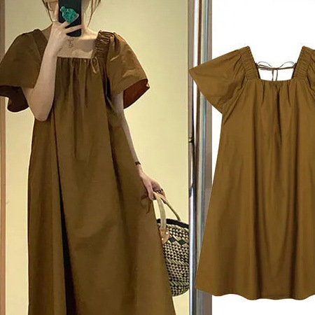 New Summer Fashion Set for Petite Pregnant Women: Stylish Loose Short-Sleeve Dress and Top for Women, Thin Summer Style New Summer Fashion Set for Petite Pregnant Women: Stylish Loose Short-Sleeve Dress and Top for Women, Thin Summer Style
