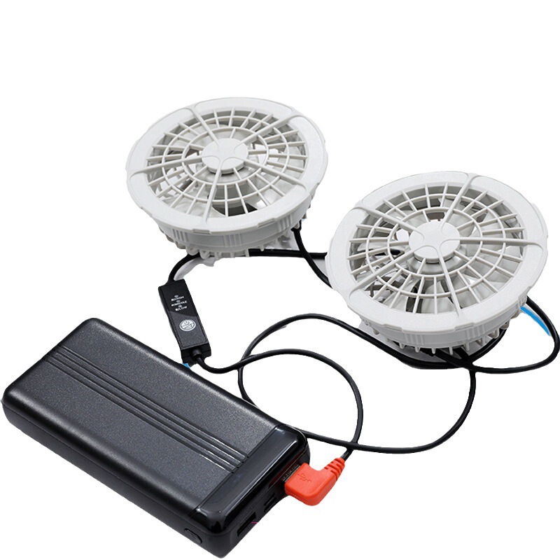Special accessories for air conditioning clothing USB anti-disconnection 12V lithium battery large capacity charging treasure 5V7.4V fan full set