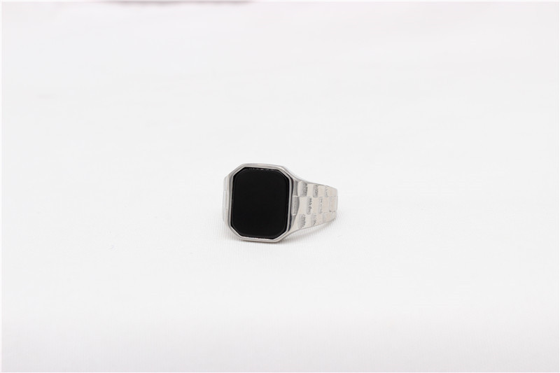 16g Weight Natural Stone, Shell Inlay Material Rings Classification 11, 12, 7 Ring Size 1 Piece Quantity Holiday, Daily Occasion Titanium Steel Material Rectangle Pattern Men's Gender Inlay Design Casual, Simple Style Style Casual Simple Style Rectangle Titanium Steel Inlay Natural Stone Shell Men's Rings 7
