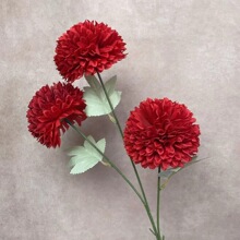 3头球菊 9cm葱球菊仿真花 摄影道具 酒店商场户外插花装饰假花