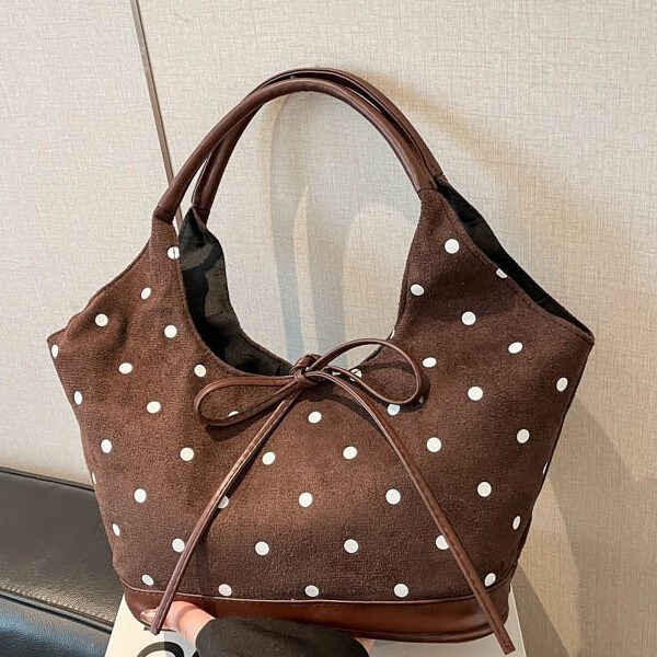 Korean-Style Bowknot Underarm Bag for Women, 2025 Autumn New High-Value Trendy Bag, Casual Commuter Shoulder Bag for Women