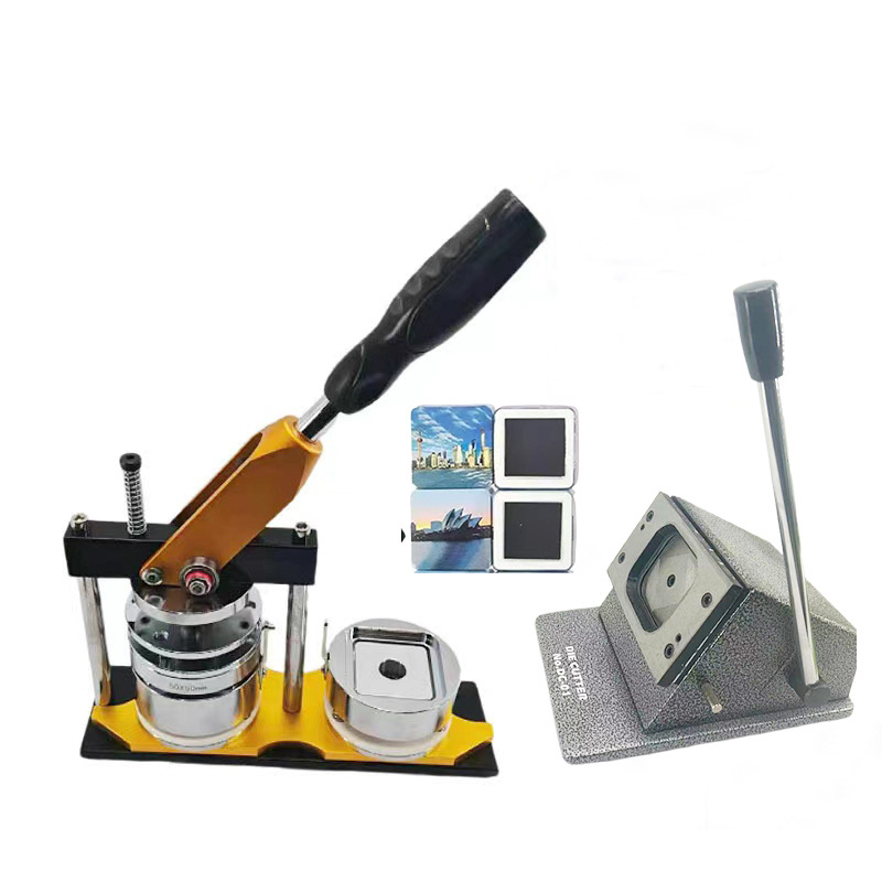 Bar, 50*50MM, hojalata de metal magnético, cuadrado, barra, bricolaje, insignia casera, imán de refrigerador magnético suave al por mayor