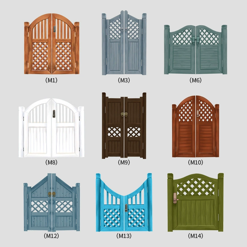 Уличная антикоррозийная деревянная дверь, внутренняя двустворчатая дверь, одинарная дверь, заборная дверь, дверь для огорода, дворовая дверь, деревянный забор, садовая дверь