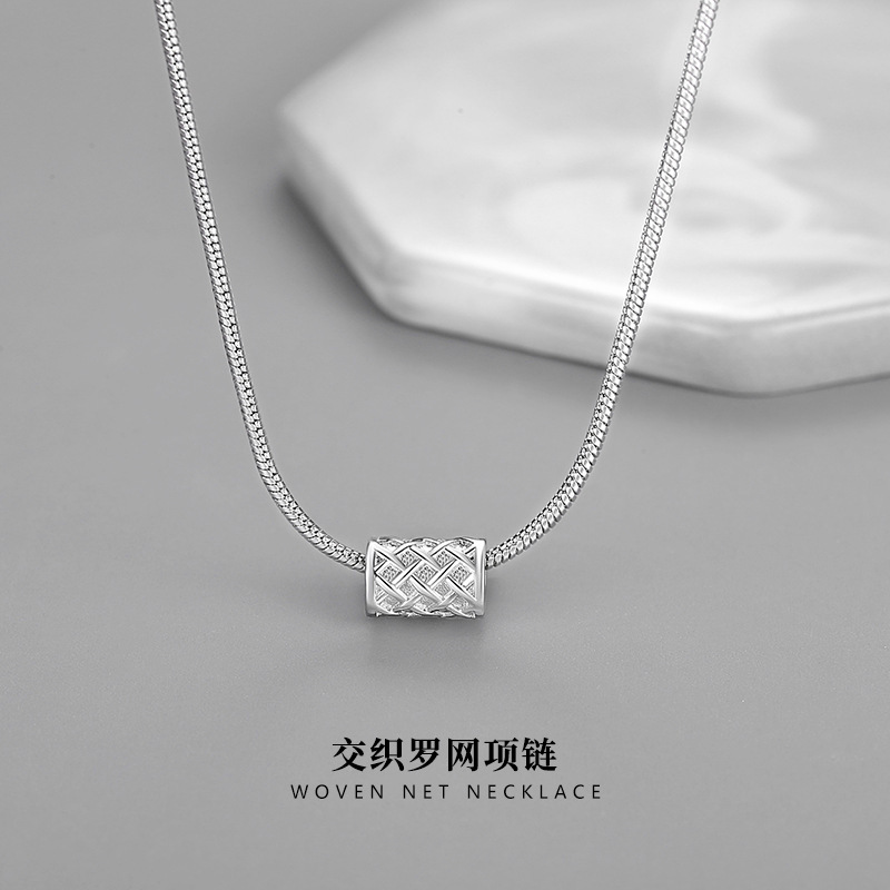 Men's Necklace Trendy Personality Snake Bone Chain Versatile Ins High Street Hip-Hop Gift for Boyfriend Retro Net Pendant