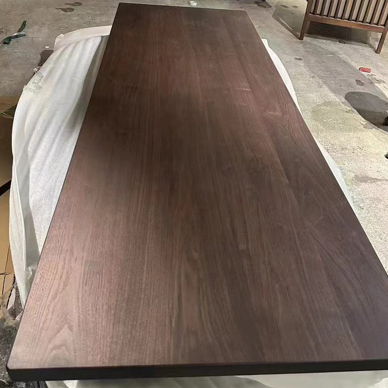 北美黑胡桃木FAS实木板白蜡木升降桌面大板吧台榆木餐桌原木