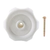 White 1-inch window handle with screws A10460-02