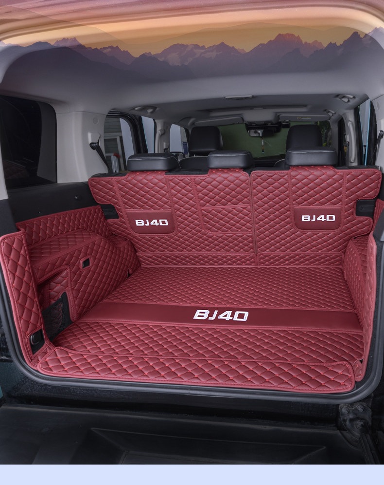 Suitable for 24-26 Beijing BJ40, full coverage trunk mat, thickened, waterproof and wear-resistant