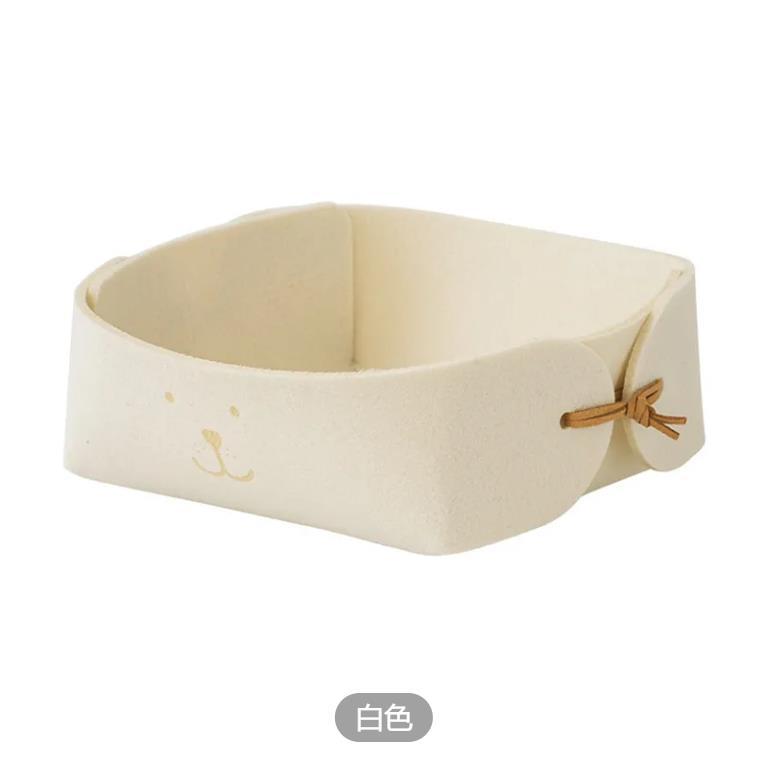 저장 트레이-쌀 흰색; 18*18*6cm