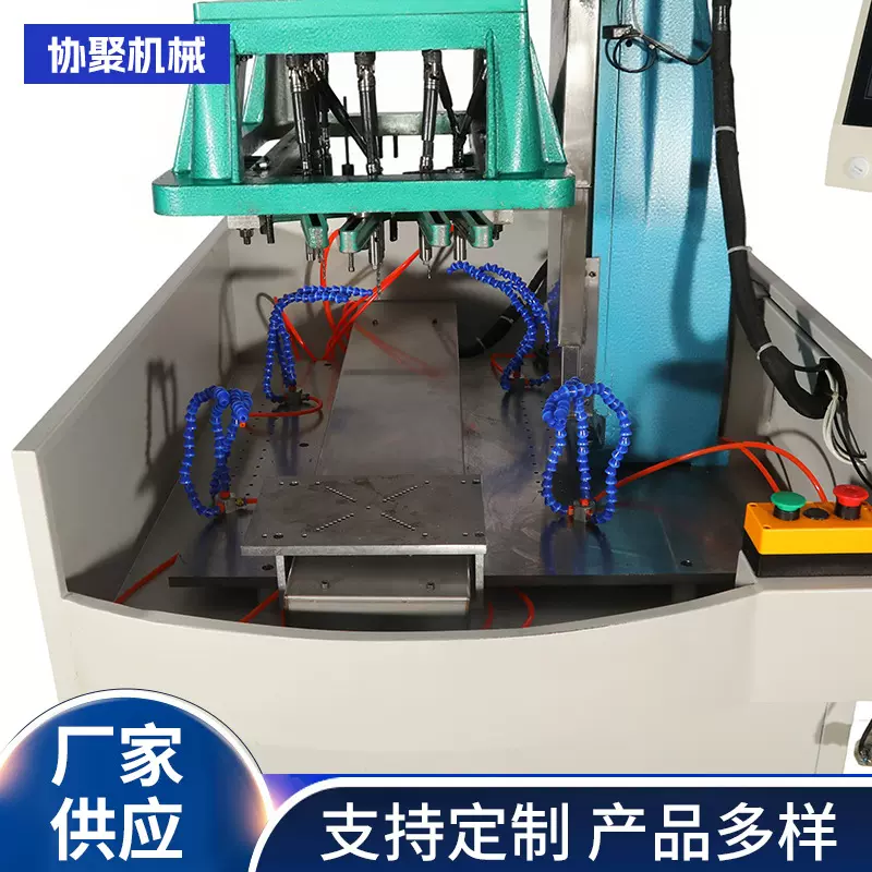 数控多孔单动力头钻孔攻丝机自动数控伺服钻床双伺服攻牙动力头