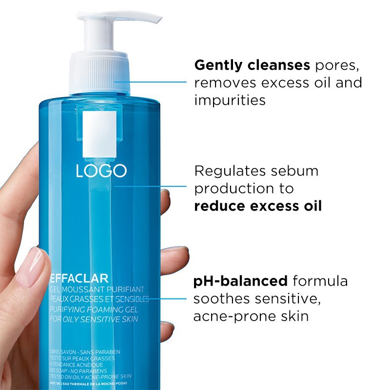 OZON热销OEM凝胶泡沫洁面乳Purifying Foaming Gel Cleanser跨境