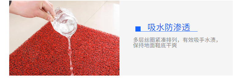 Customized Wire Loop Carpet Pvc Non-Slip Floor Mat Home Corridor Hall Door Mat Hot Melt Wire Loop Car Floor Mat Roll Material