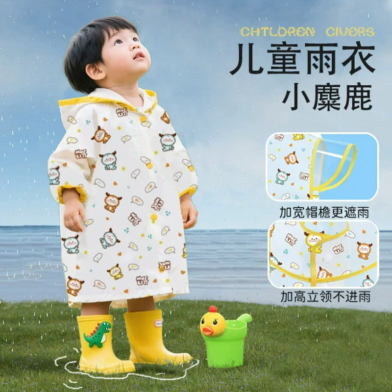 Детский водонепроницаемый дождевик для мальчиков дошкольников, 3-6 лет