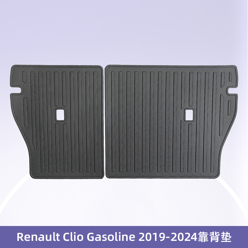 Europa para Renault Clio2019 - 2024 Combustible 3D para todo el tiempo TPE almohadillas de pie Cojín de colateral