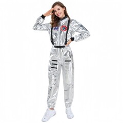 亚马逊跨境流浪地球同款太空服 男款万圣节服装 女宇航员扮演服装