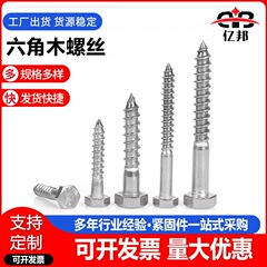 304/316 ステンレス鋼六角木ネジ建設工学延長セルフタッピン木ネジ M6-M12