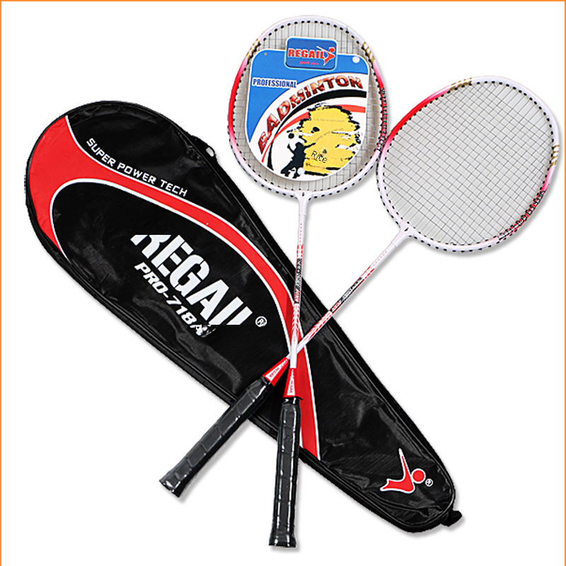 REGAIL red long handle table tennis racket double-sided beef tendon glue adult student training table tennis racket multi-color optional