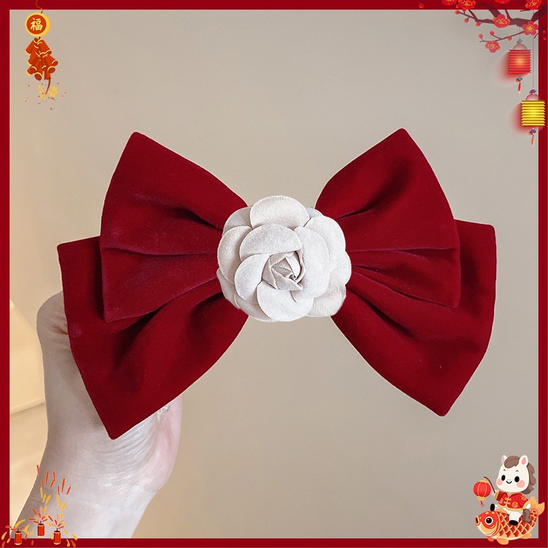 Horquilla Infantil con Borlas Chinas Hecha a Mano para Año Nuevo y Hanfu