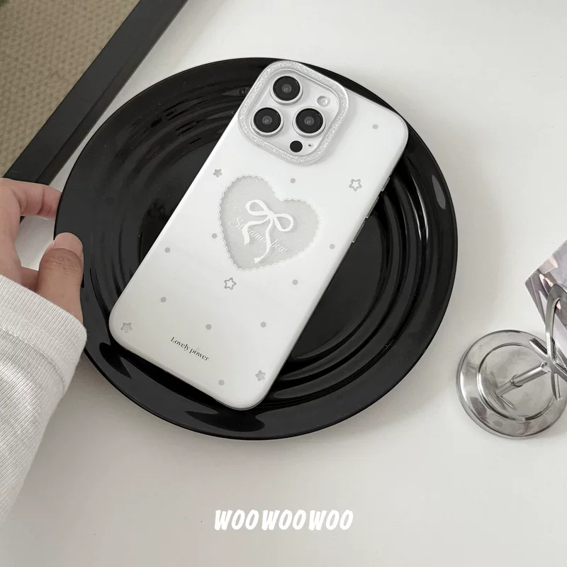 Apple, белый совместимый iPhone 15 с бантом, чехол для телефона, iphone, 16promax