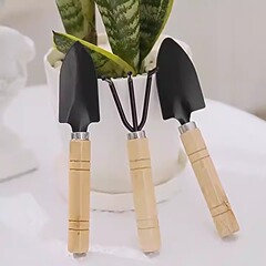 家庭用花植えシャベル、園芸工具3点セット、緑の植物、多肉植物、土ほぐしシャベル、鉄シャベル、鉢植えフラワーシャベル