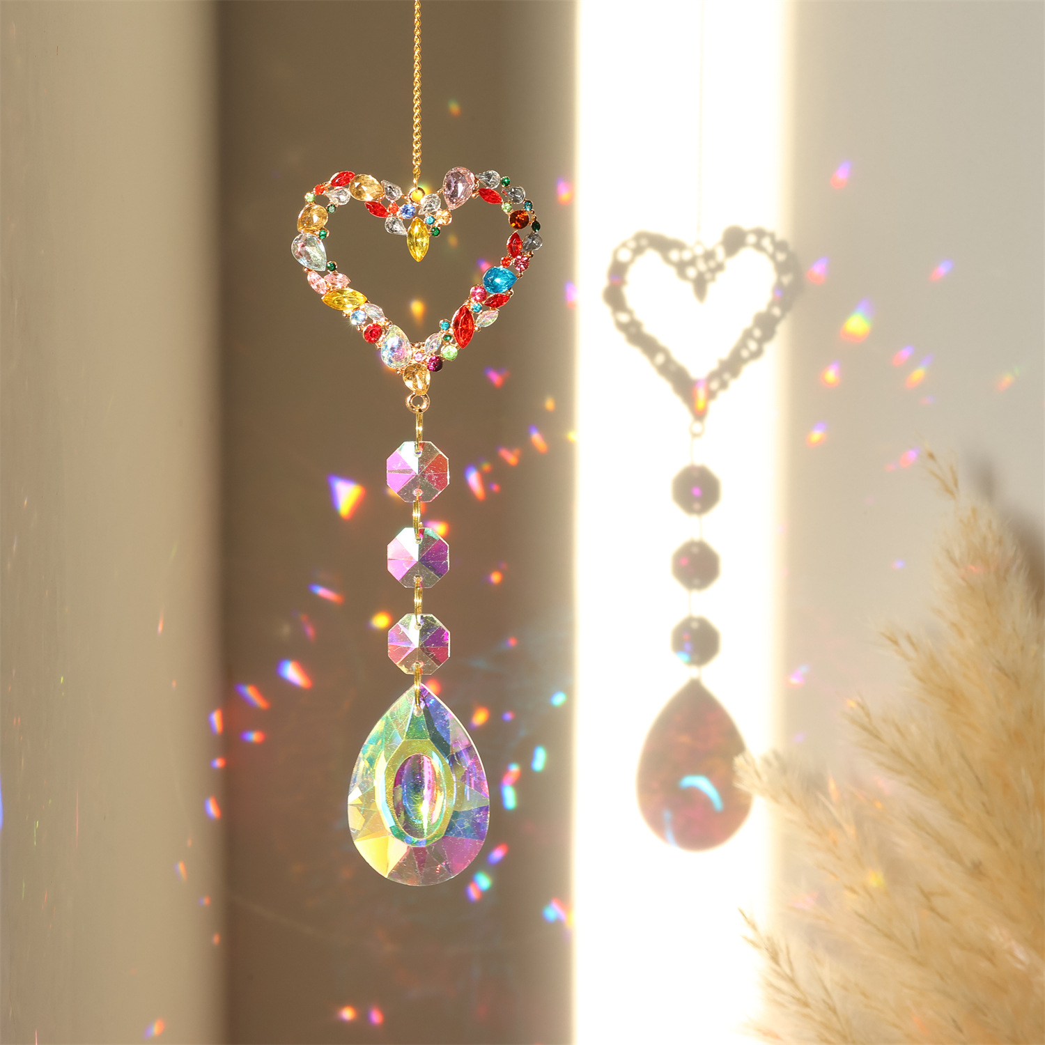 50g Weight pendant Home Textiles & Decor Type 1 Piece Quantity Modern Style Flower K9 Crystal Pendant
