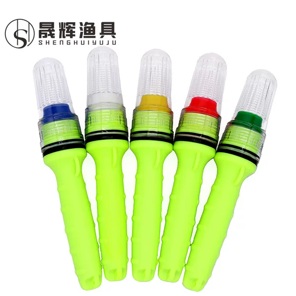 Two sections of No.5 three-color high-brightness LED torpedo light control net marker lamp fishing boat life lamp factory straight out