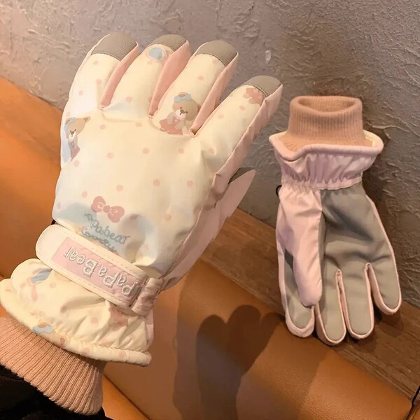 Ski winter travel windproof warm waterproof non-slip gloves