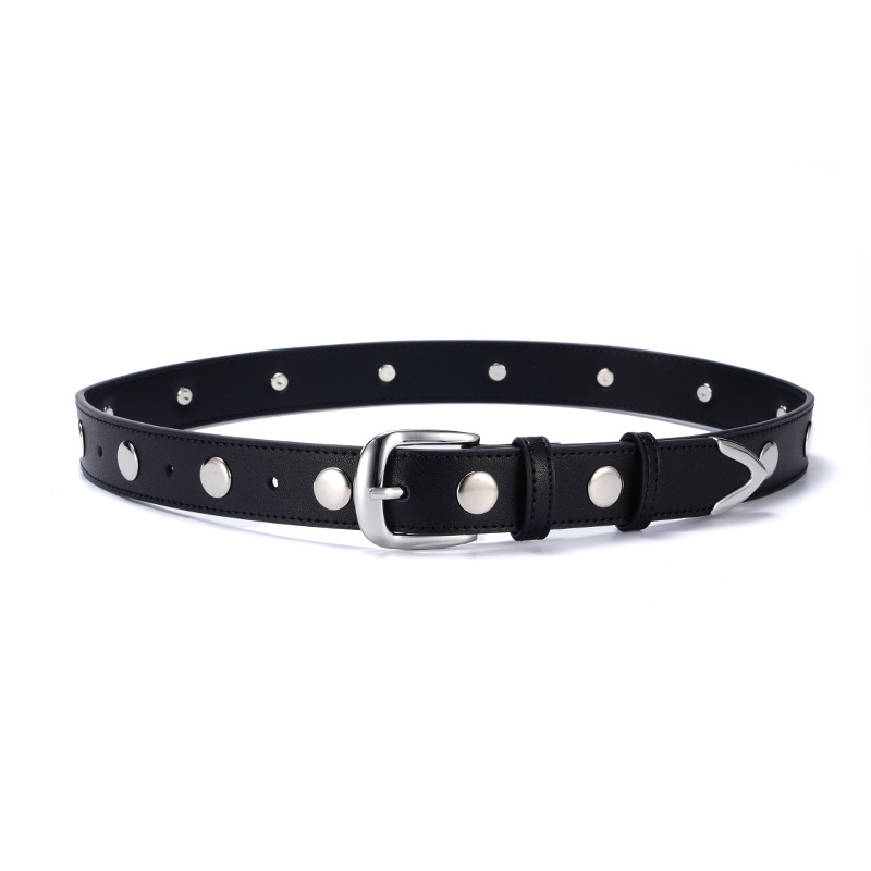 Black silver buckle