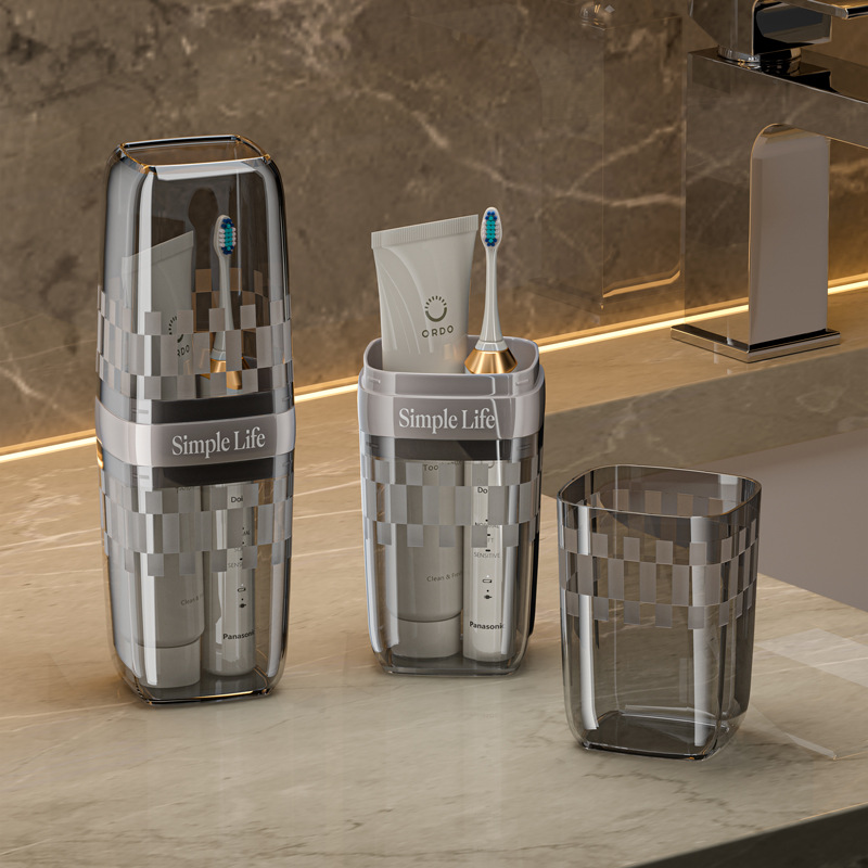 Portable Travel Toothbrush And Toothpaste Storage Cup Case_voghion.com