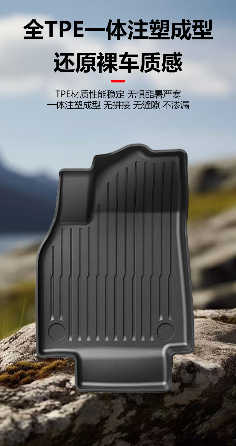 Suitable for Tesla's New Version of Model Y3 Car Floor Mats Yl New Juniper Tpe Front and Rear Trunk Mats