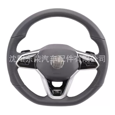 Suitable for Volkswagen Steering Wheel Suede Carbon Fiber Steering Wheel Assembly Golf Modified Steering Wheel (Steering wheel) - genuine-leather-assembly