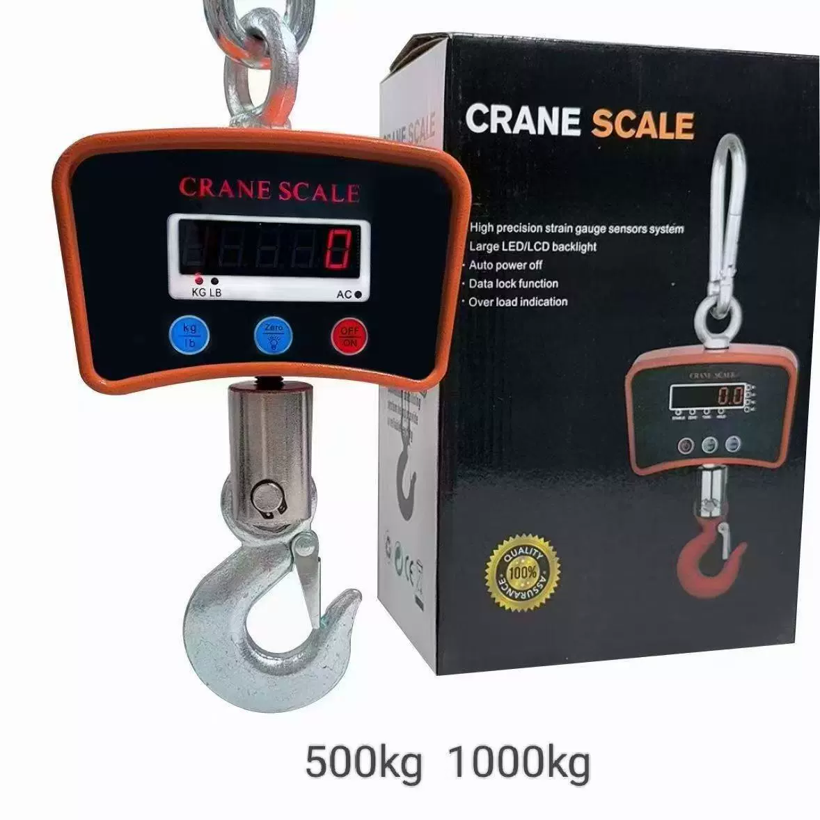2025 500KG электронные крюковые весы портативные весы промышленные крановые весы