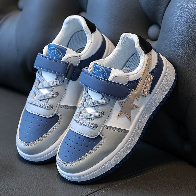 Girls' board shoes, fashionable trendy shoes, children's sports shoes 2025 new autumn girls campus white shoes indoor single shoes