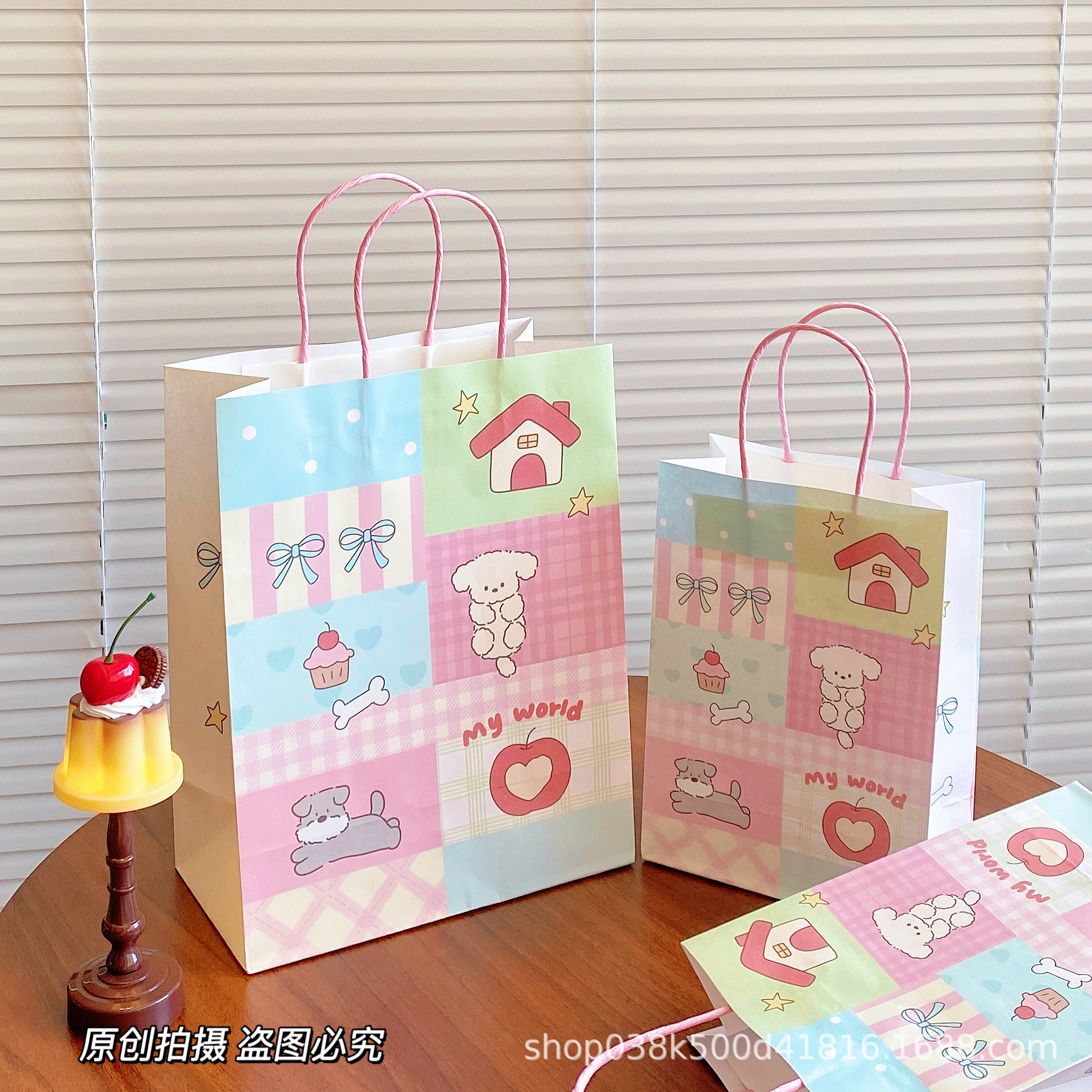 Original nuevo Sanliou cartel bolsa de regalo supermercado de compras regalos de almacenes convenientes bolsa de regalo conveniente