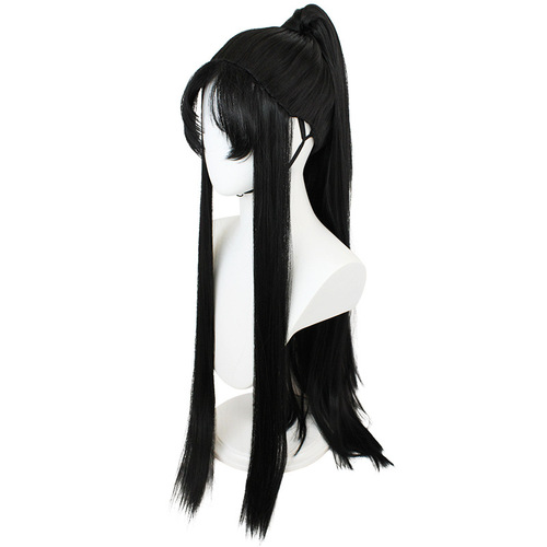 Floating art, demonic path, Jin Ling Jiang Cheng cosplay, wig beauty, pointy ancient-style cosplay, long straight hair, national style wig