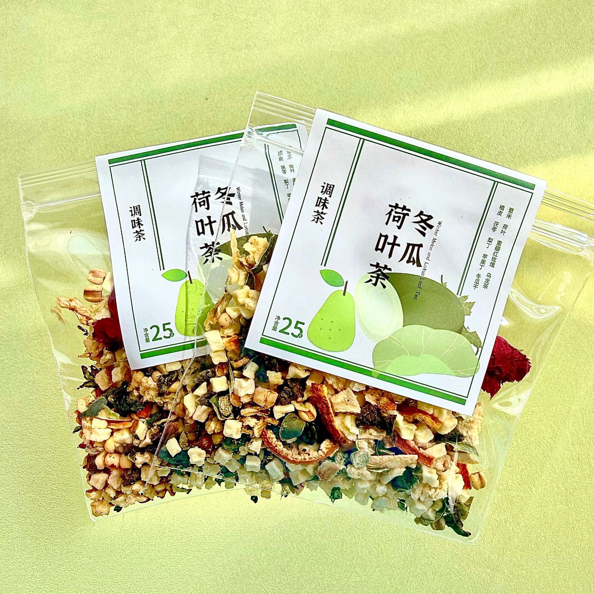 Five Finger Peach Root Poria Herbal Tea Blend with Winter Melon Lotus Leaf and Sour Jujube Rose Tea key features