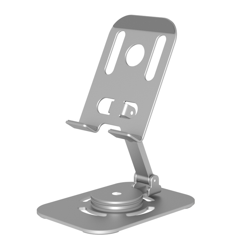 Aluminum Alloy Rotating Creative Phone Stand, Foldable and Portable, Metal Lazy Desktop Stand, Wholesale Universal Portable Stand