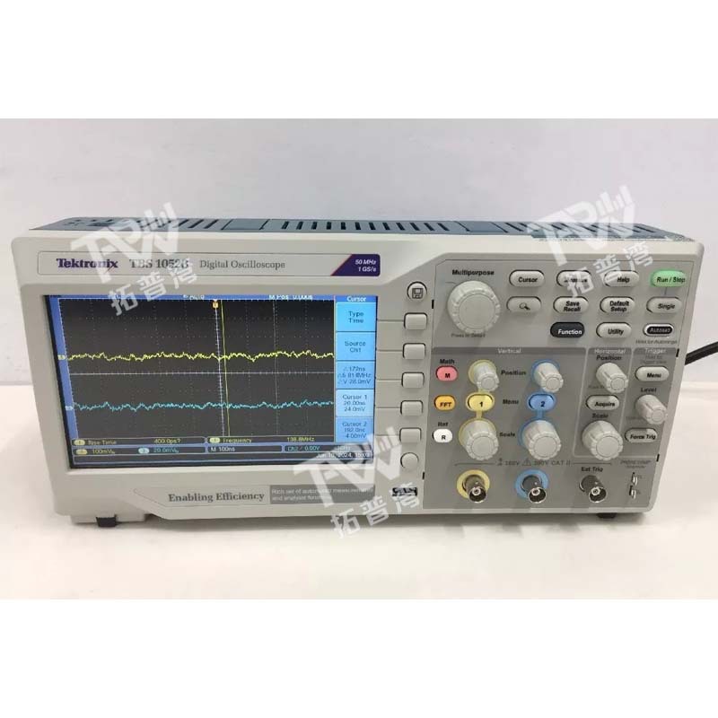 Tektronix 泰克 TBS1052B 数字存储示波器 50MHz 双通道 1 GS/s