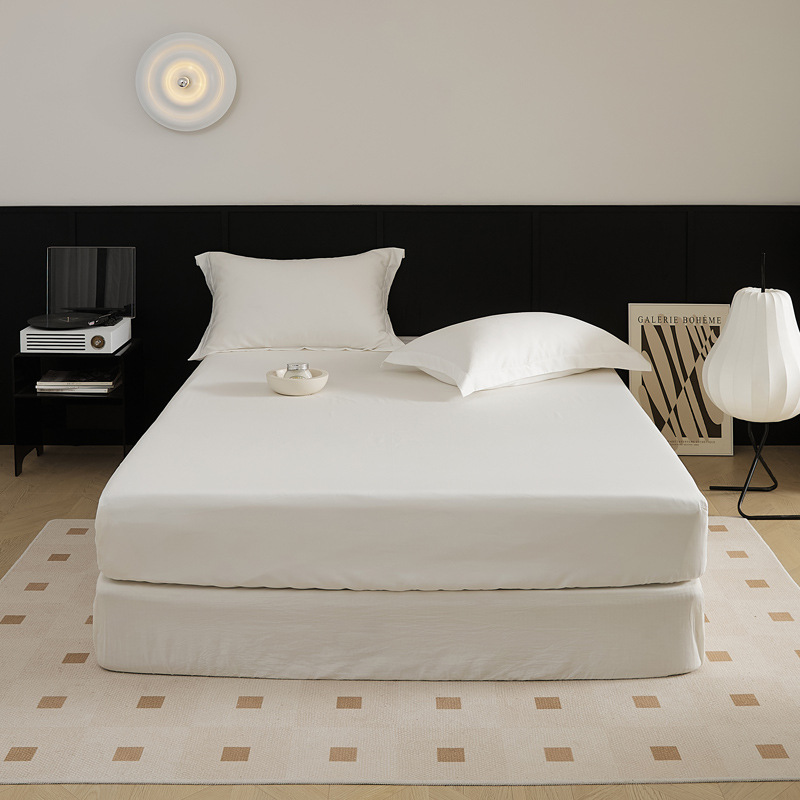 El nuevo 100S de algodón de fibra larga de algodón de una sola cama de algodón puro de color sólido agradable para la piel, cama de 1,5 m, cama de 1,8 m