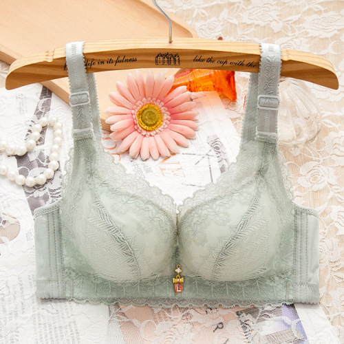 Women's Spring and Summer Soft Innerwear, Small Cup Push-up Bra, Thick New Style, No Underwire, Sexy T-shirt Bra with Underwire Support