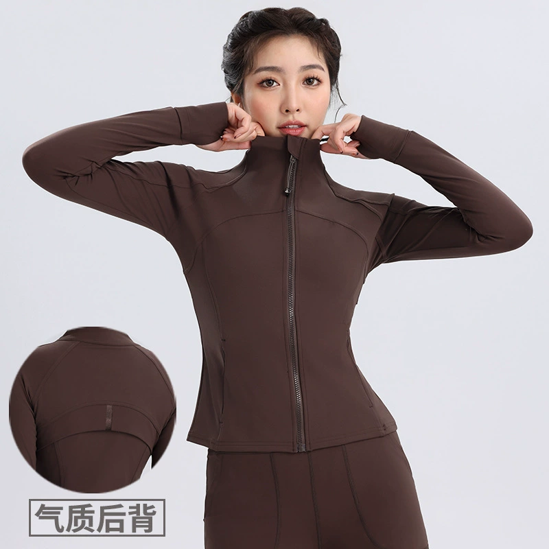 Высококачественные топы для йоги для женщин, спортивные куртки для бега и фитнеса с длинными рукавами, одежда для фитнеса пилатеса, быстросохнущая одежда, осень и зима