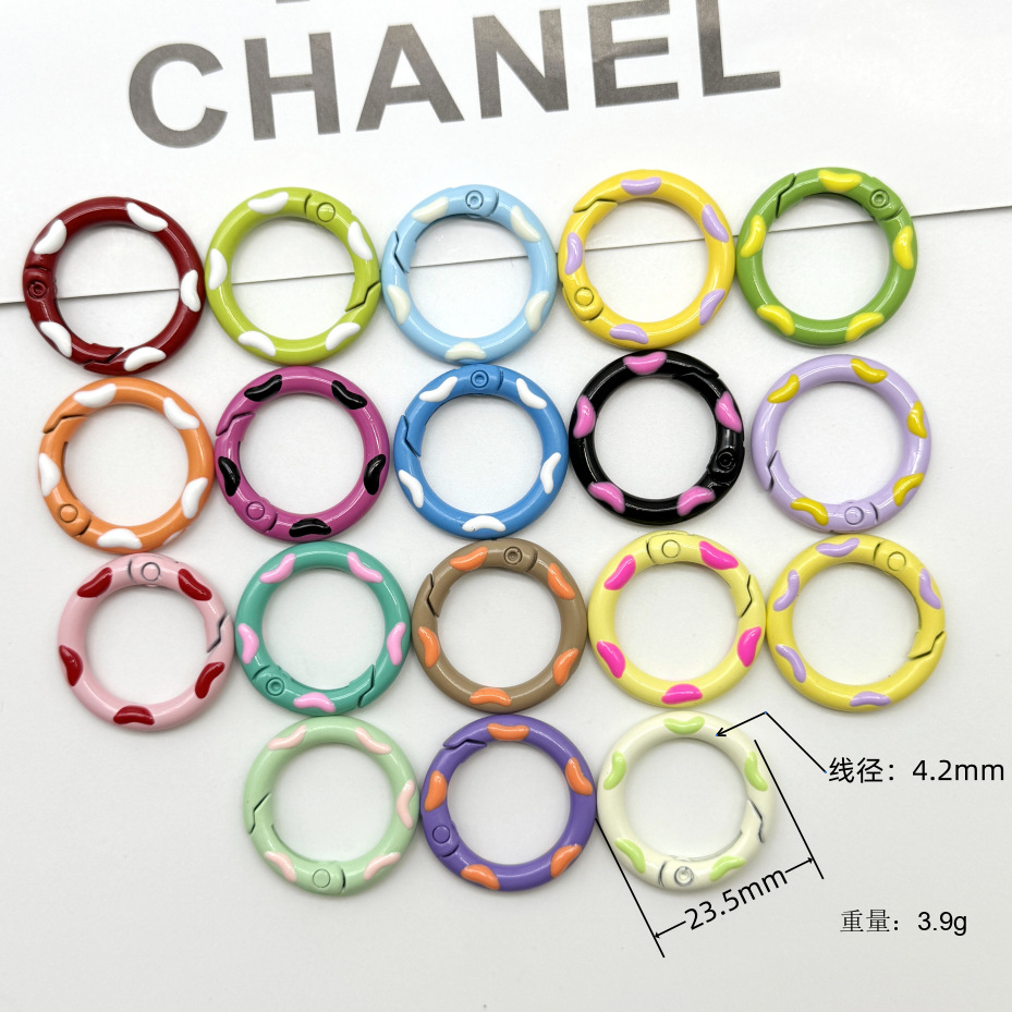 도넛 오일 드롭 스프링 버클