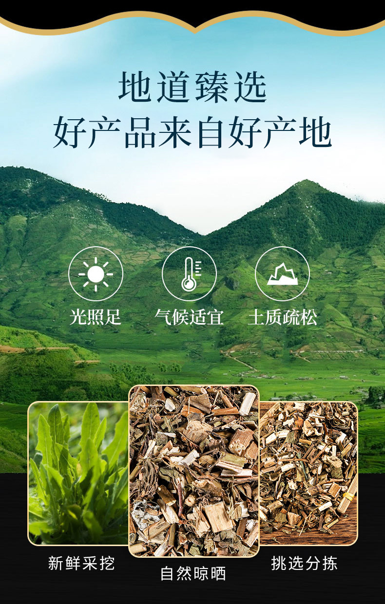 Bai Jiang Cao Powder (Patrinia scabiosaefolia) — Dried Food Herb, 500g overview