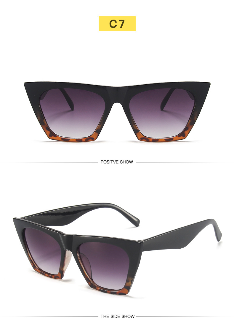 Gafas de sol cuadradas retro a la moda para hombre y mujer_voghion.com