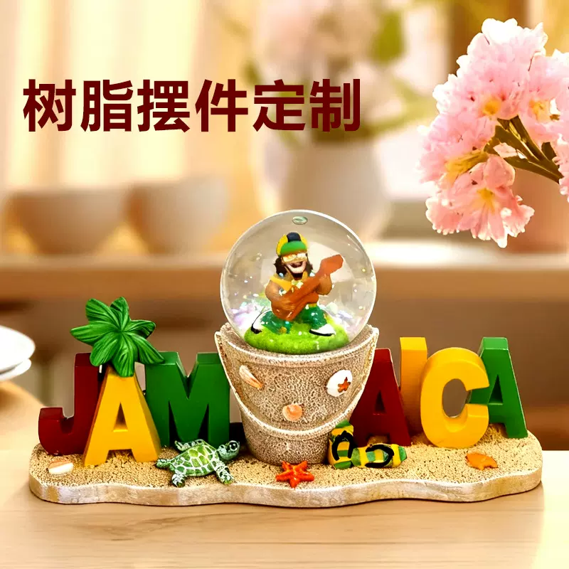 树脂摆件定制创意来图滴胶工艺品玩具手办卡通形象软胶摆件定做