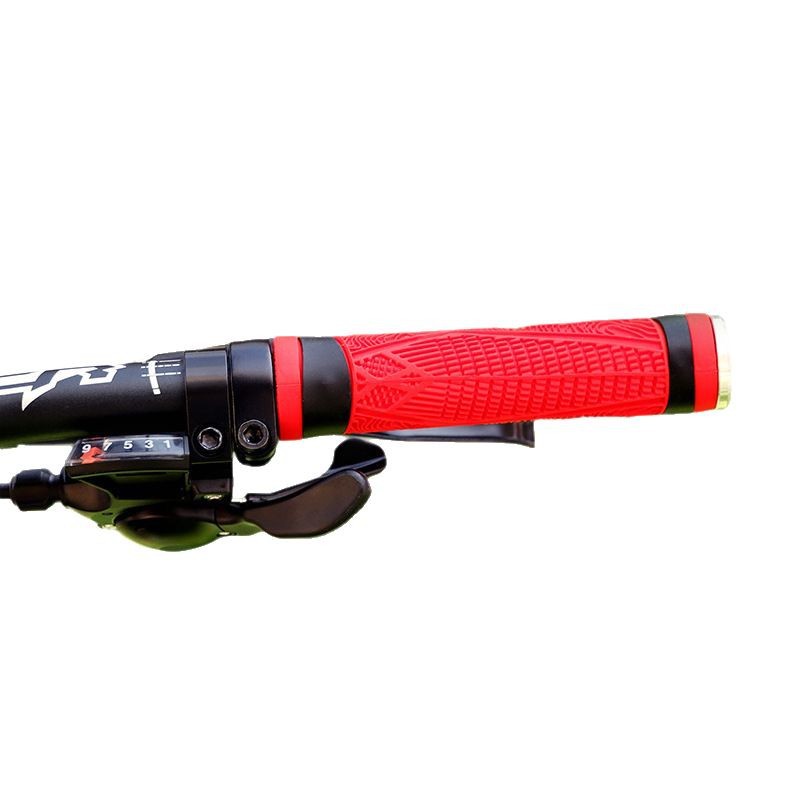 Cubierta de la manija de silicona ENLEE manija de la bicicleta de montaña ultra-ligero de absorción de golpes resistente a las manchas absorción de golpes montar antideslizante cubierta de la manija